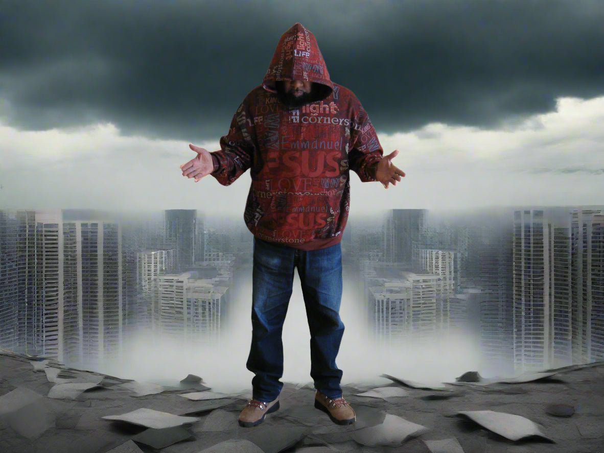 FAITH & STRENGTH CHRISTIAN HEAVYWEIGHT OVERSIZED HOODIE - ES Christian Wear
