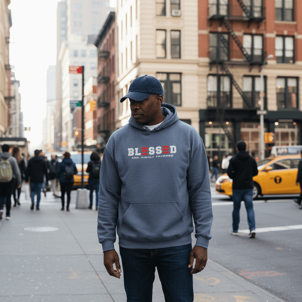 Blessed and Highly Favored Unisex Hoodie - Stylish Comfort – ES