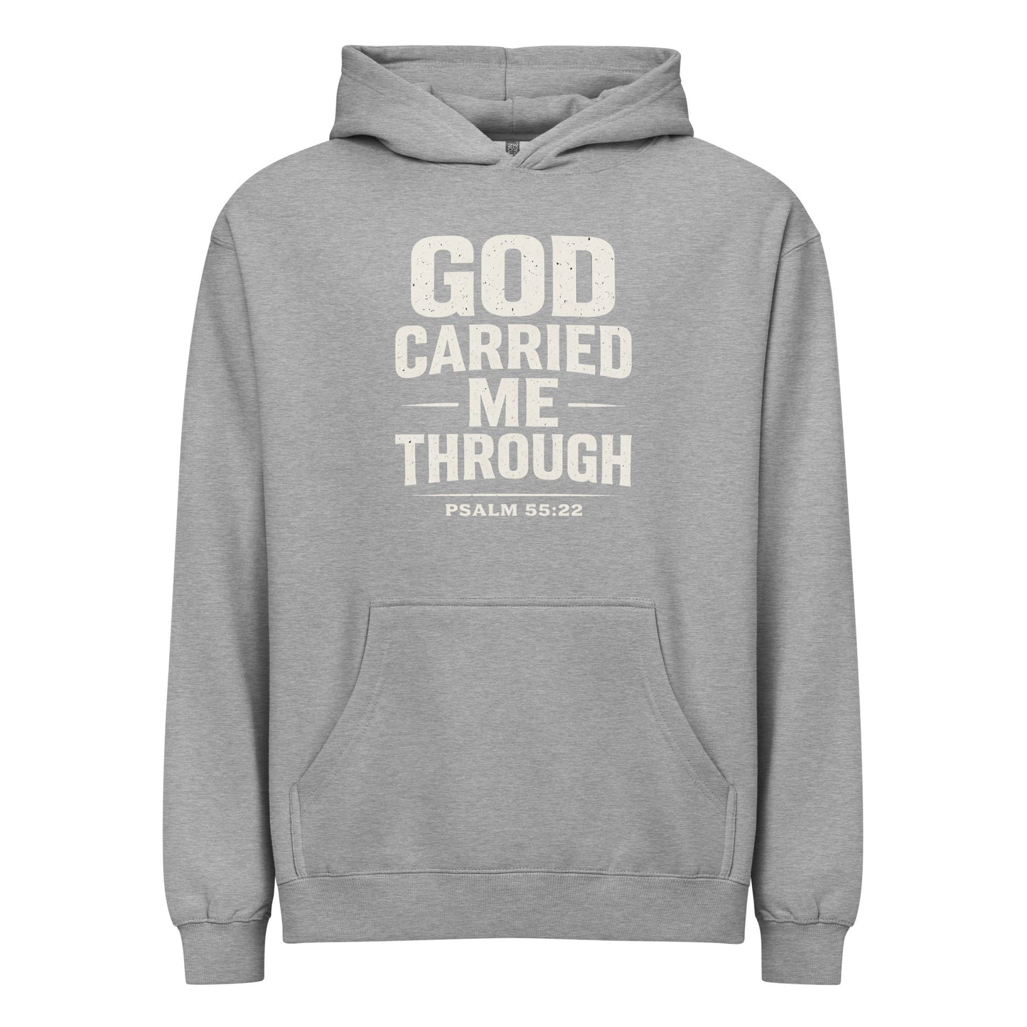 GOD CARRIED ME THROUGH HOODIE - ES Christian Wear