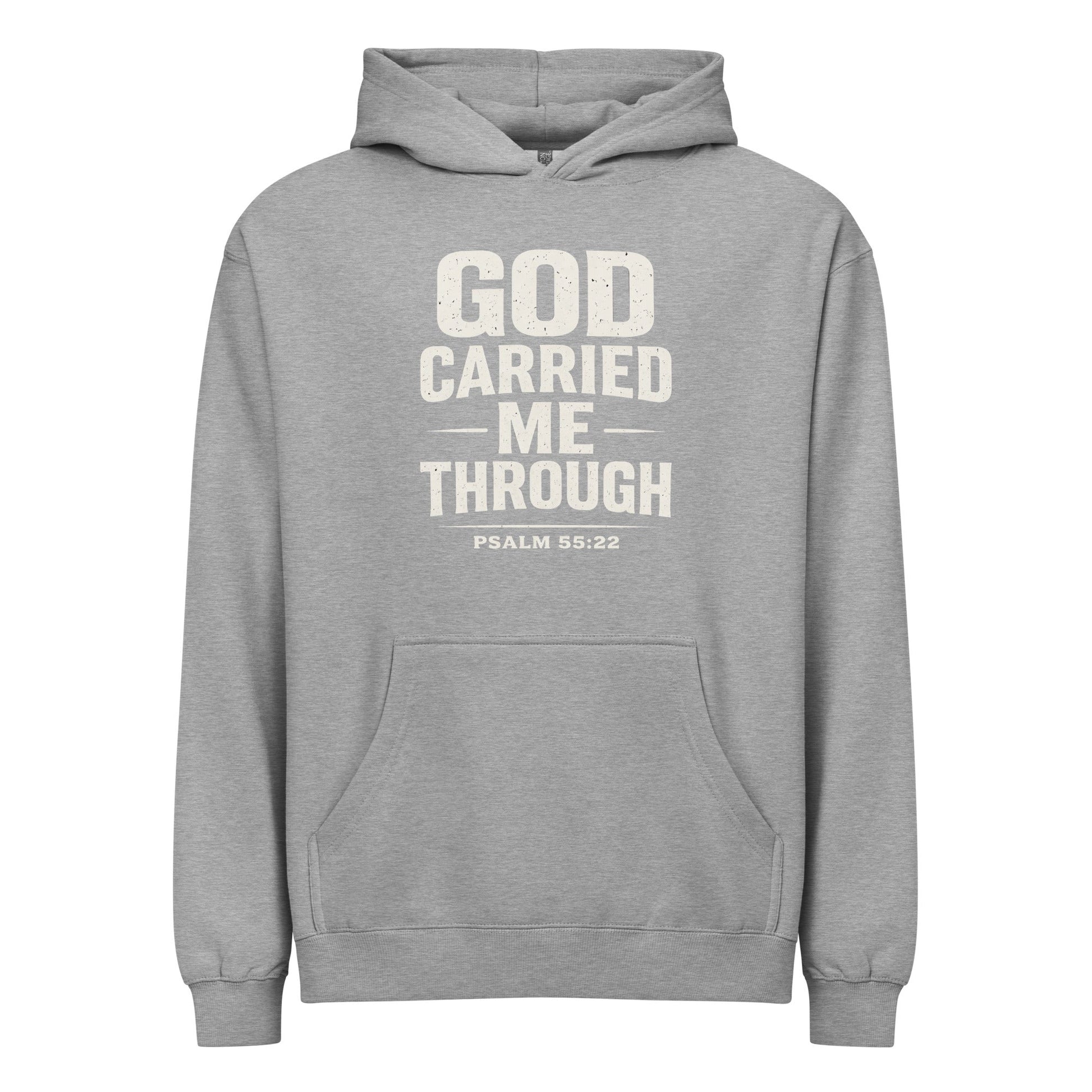 GOD CARRIED ME THROUGH HOODIE - ES Christian Wear
