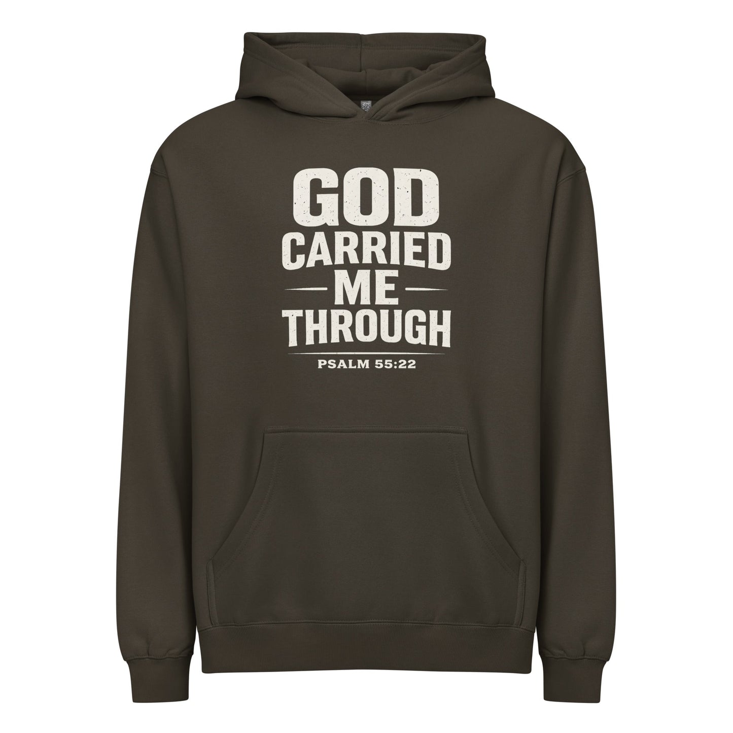 GOD CARRIED ME THROUGH HOODIE - ES Christian Wear