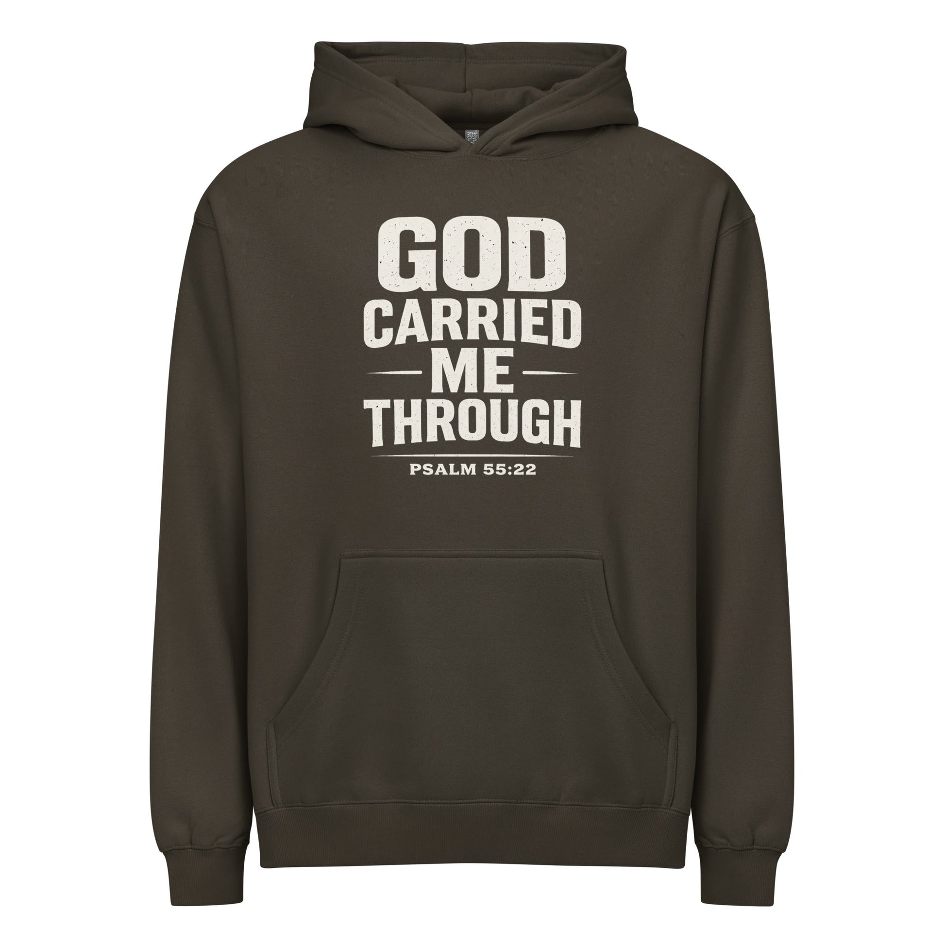 GOD CARRIED ME THROUGH HOODIE - ES Christian Wear