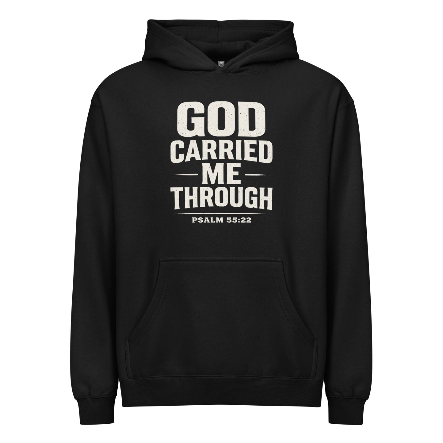 GOD CARRIED ME THROUGH HOODIE - ES Christian Wear