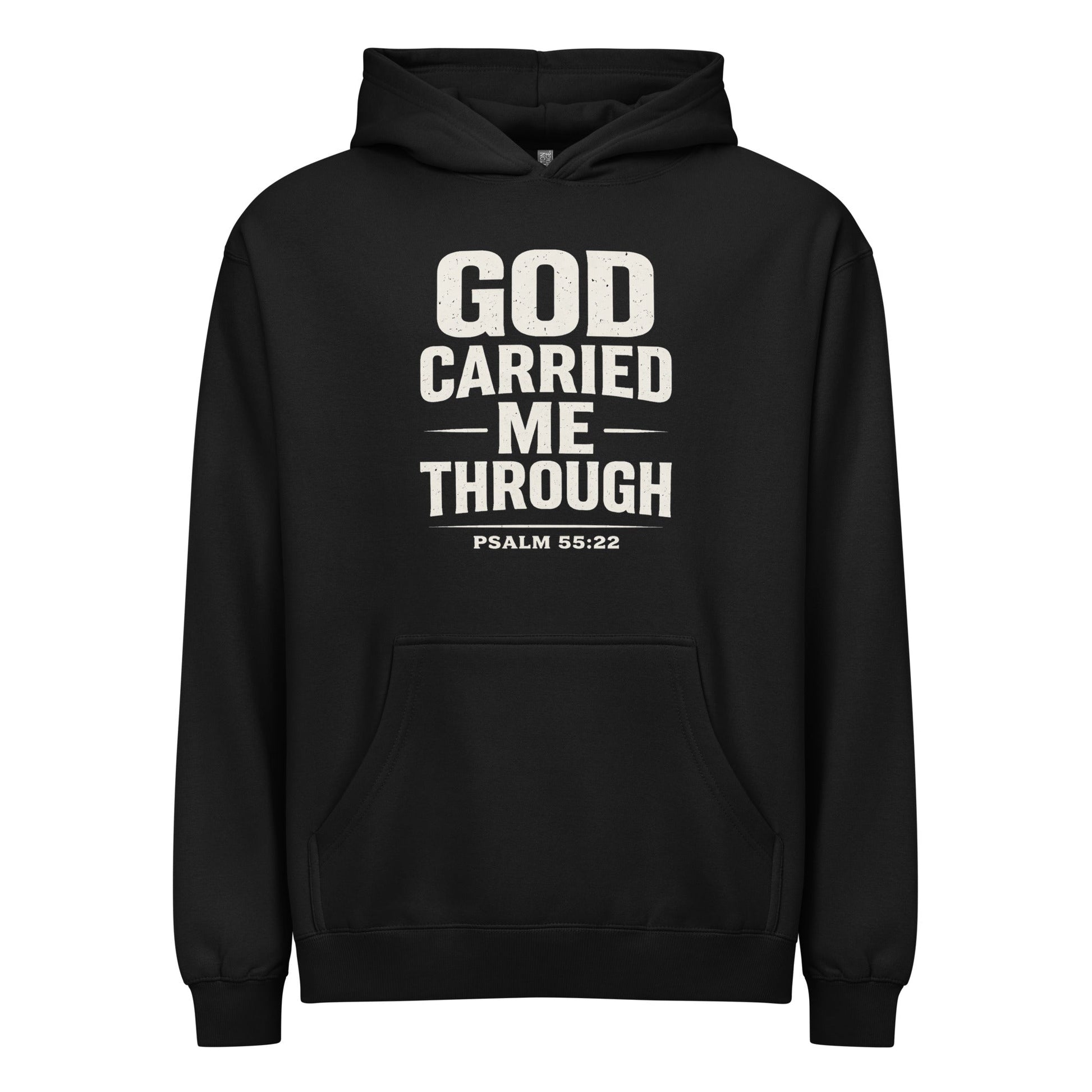 GOD CARRIED ME THROUGH HOODIE - ES Christian Wear