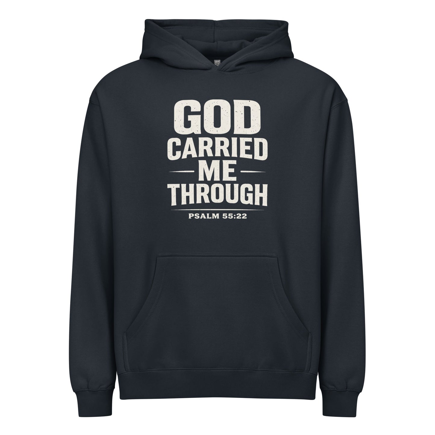 GOD CARRIED ME THROUGH HOODIE - ES Christian Wear