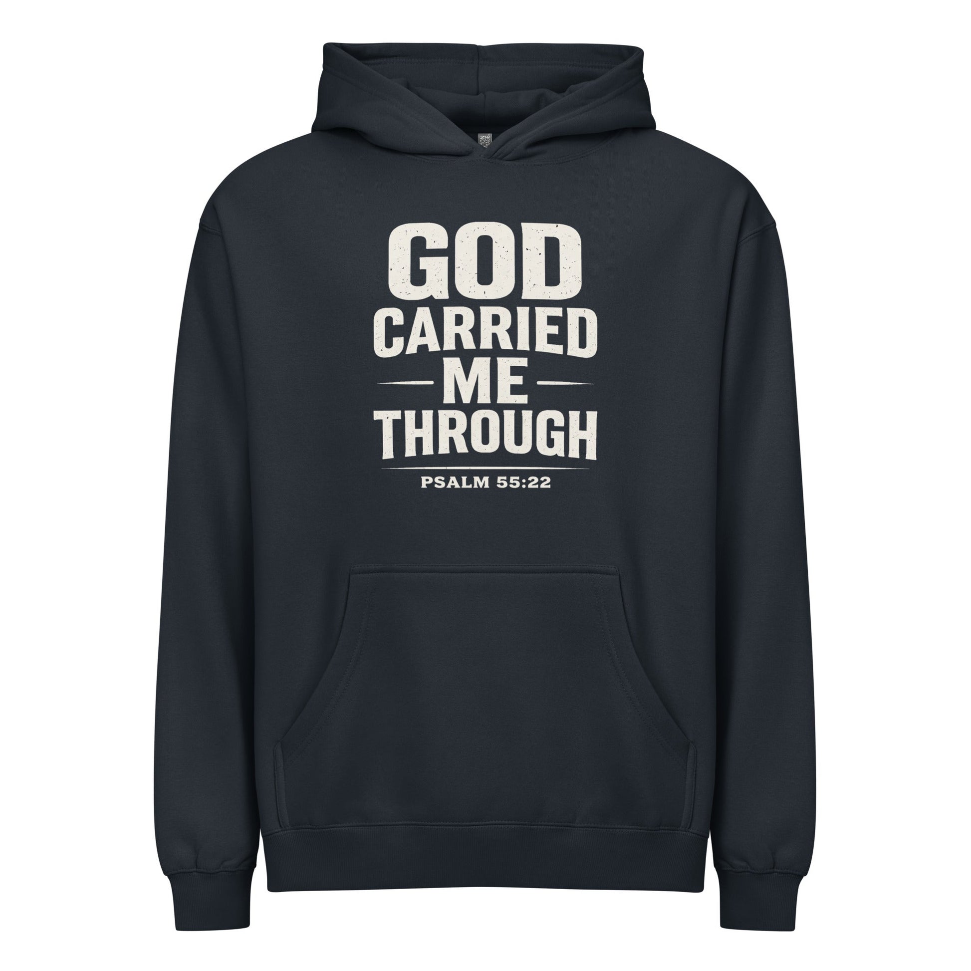 GOD CARRIED ME THROUGH HOODIE - ES Christian Wear
