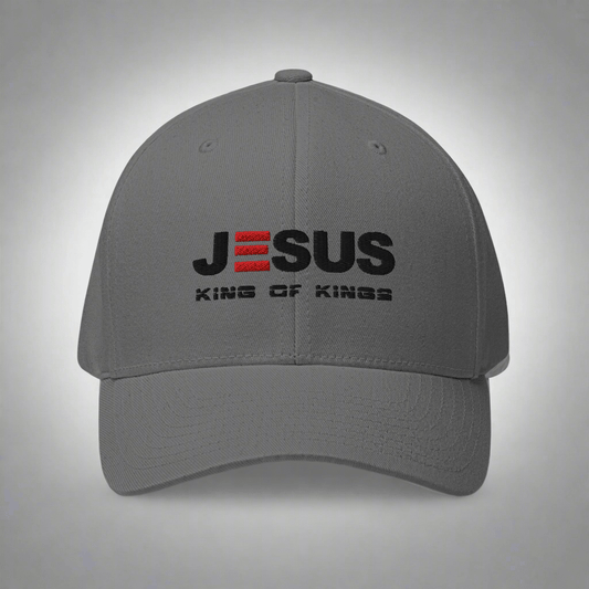 JESUS KING of KINGS STRUCTURED TWILL CAP - ES Christian Wear