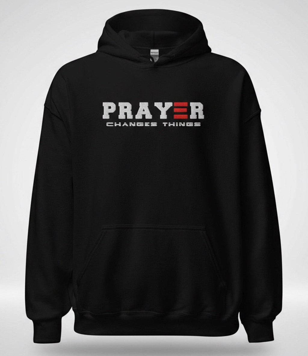 christian apparel Prayer Changes Things hoodie lifestyle photo