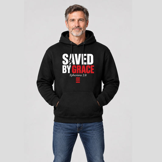Saved By Grace – Ephesians 2:8 Unisex Christian Hoodie - ES Christian Wear