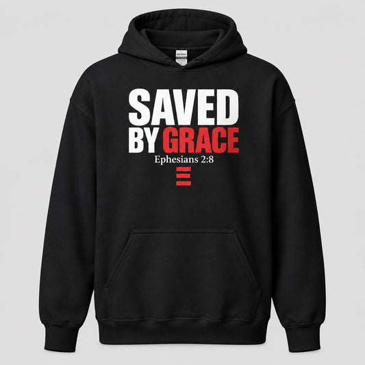 saved-by-grace-ephesians-28-unisex-christian-Black-hoodie