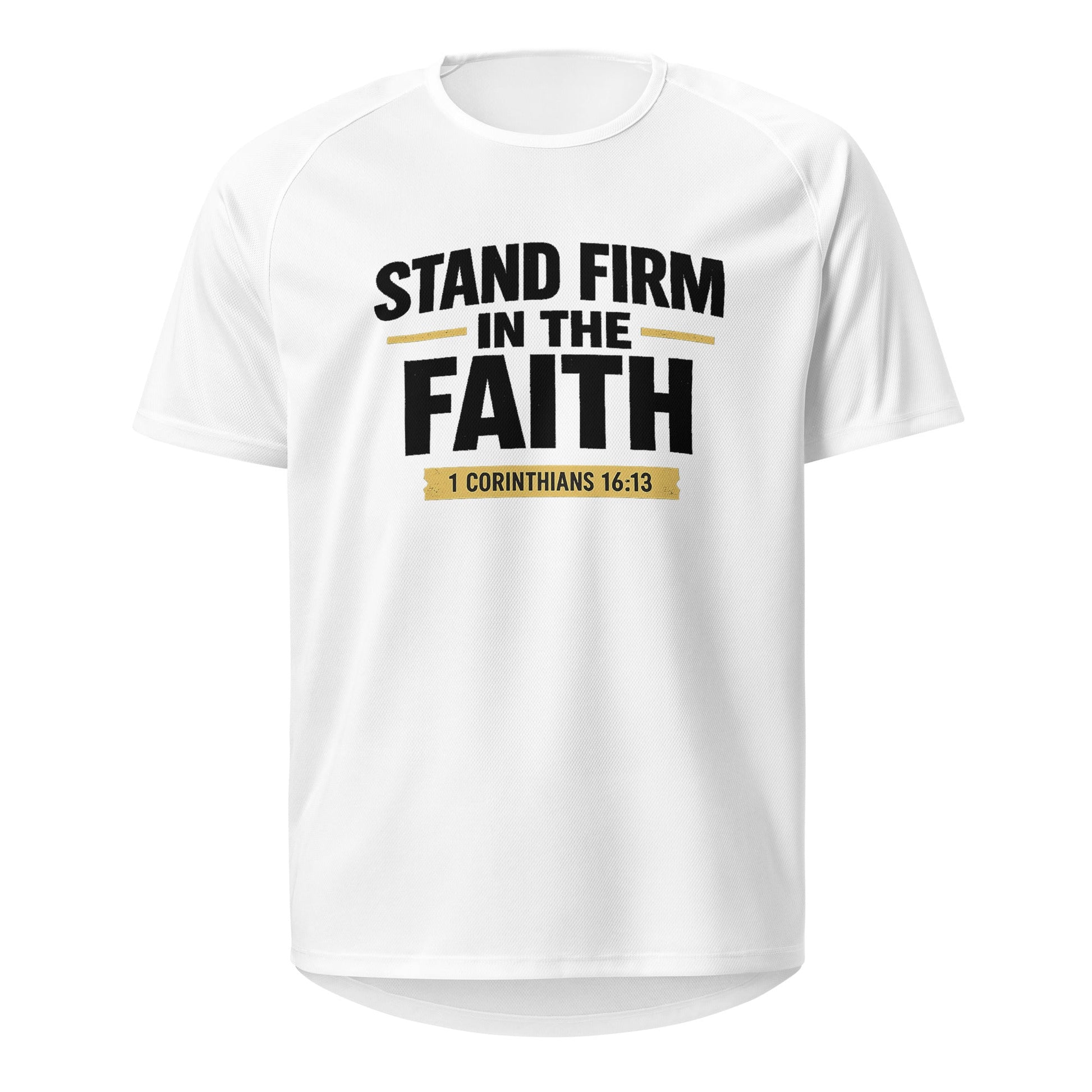 STAND FIRM IN THE FAITH UNISEX SPORTS JERSEY - ES Christian Wear