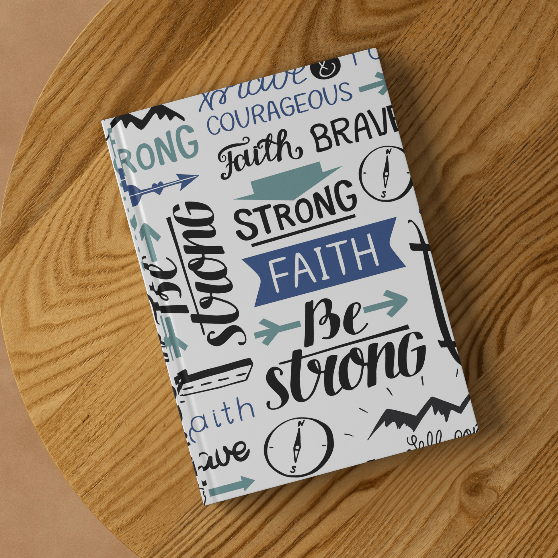 STRONG FAITH JOURNAL - HARDCOVER PRAYER & DEVOTIONAL NOTEBOOK - ES Christian Wear