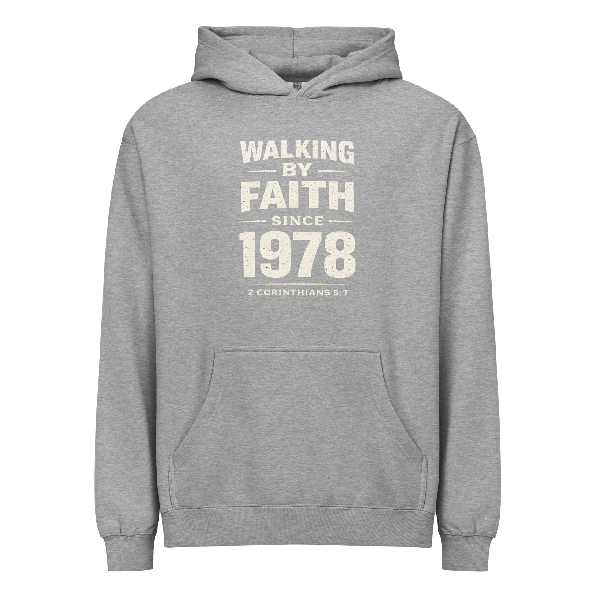 WALKING BY FAITH SINCE 1978 HOODIE - ES Christian Wear