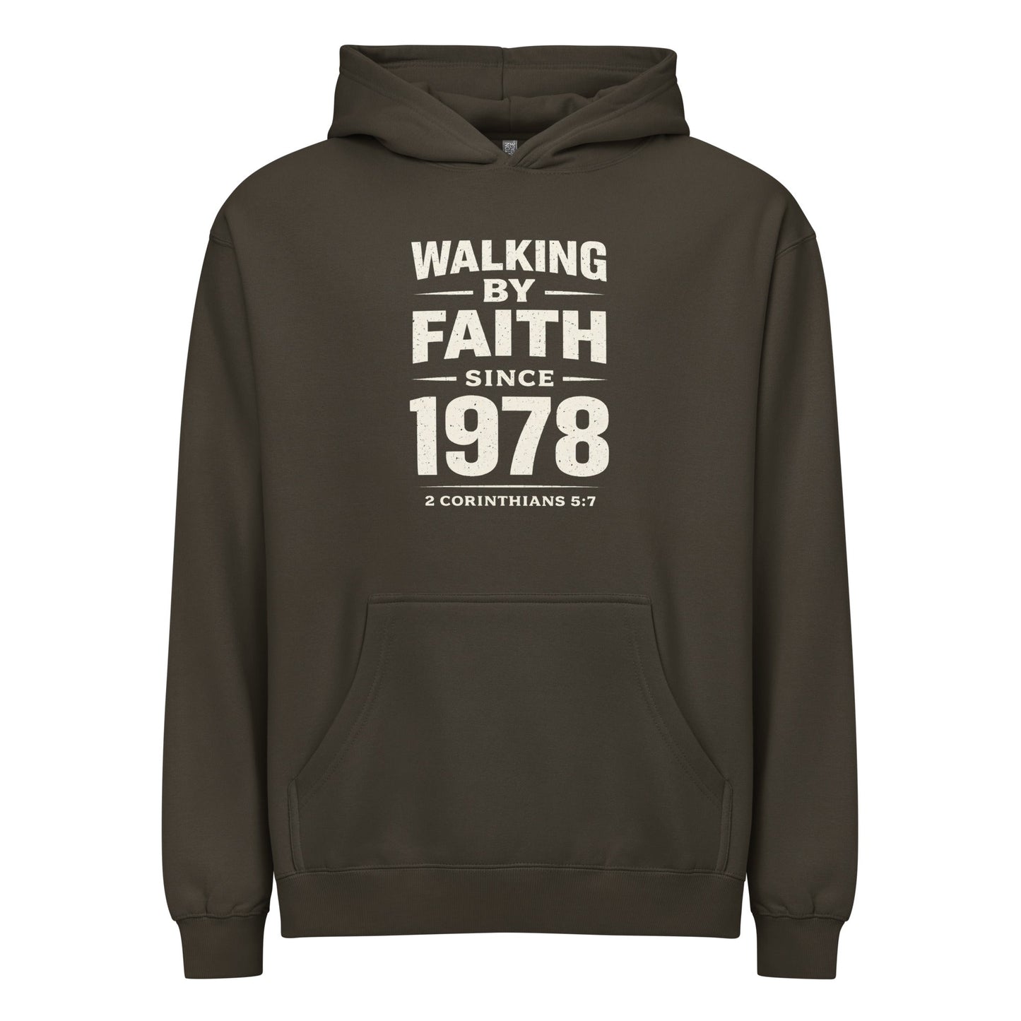WALKING BY FAITH SINCE 1978 HOODIE - ES Christian Wear