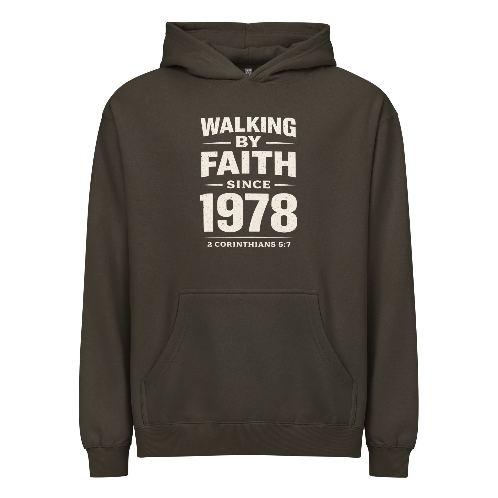 WALKING BY FAITH SINCE 1978 HOODIE - ES Christian Wear